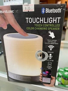 Bluetooth. TouchLight Touch Controlled Color Changing Speaker - Picture 1 of 1