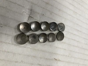 (10) FLAT EXPANSION  7/16" STEEL  FREEZE PLUGS CHEVY, FORD, MOPAR  P2S - Picture 1 of 3