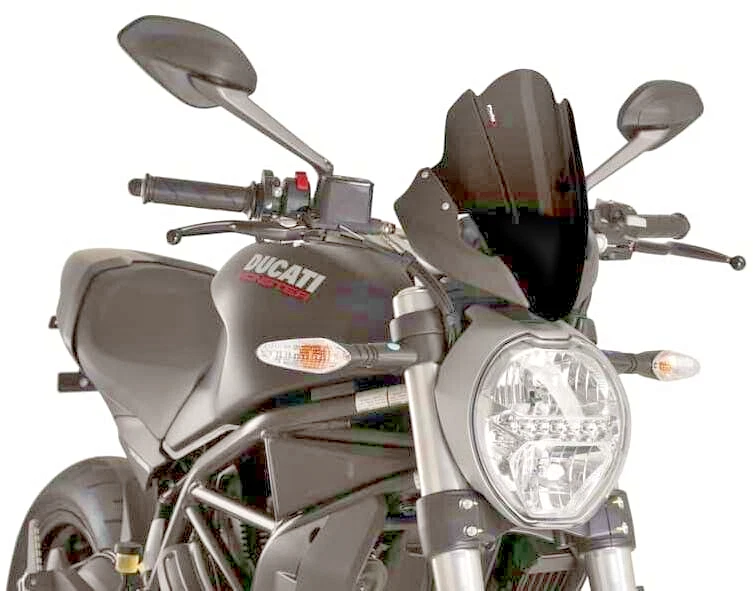 Puig Sport ветровое стекло черный Ducati MONSTER 797 / 821 / 1200 #8900N - Изображение 1 из 1