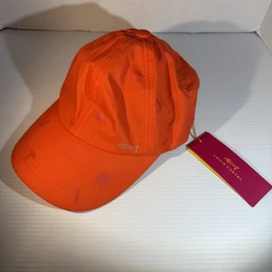 Louis Castel High End Brand Hat Dog Logo Strapback Golf Adult Orange - Picture 1 of 17