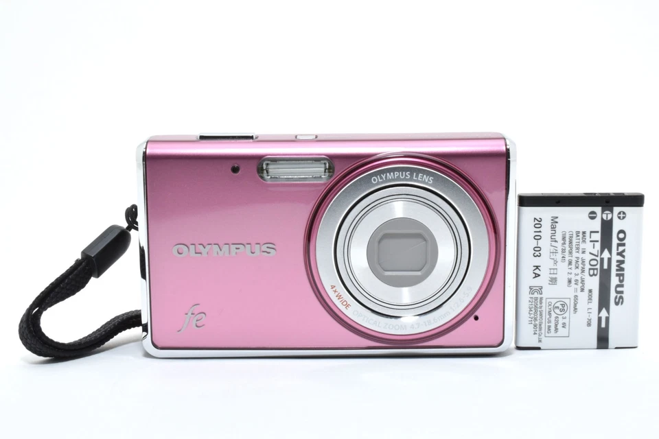 [Near MINT] Olympus FE FE-4020 14.0MP Digital Camera Digicam Pink Japan 2665001 - Image 1 of 4