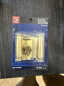 Bulldog Hardware Messing versilbert doppeltwirkendes Federscharnier 3"/76 mm D-150. 121383 - Bild 1 von 3