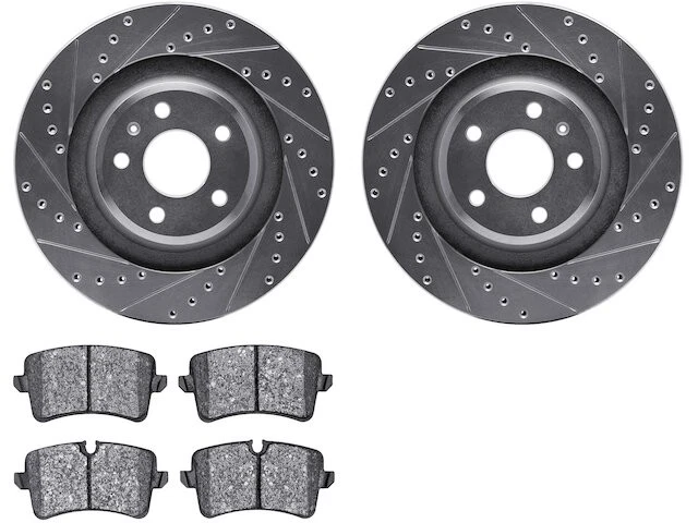 Kit de pastillas de freno trasero y rotor para Audi A6 Quattro 2012-2018 3,0 L V6 2013 XY219JF Foto 1 de 1