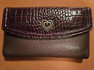 Cartera de cuero marrón para mujer Brighton Foto 1 de 4