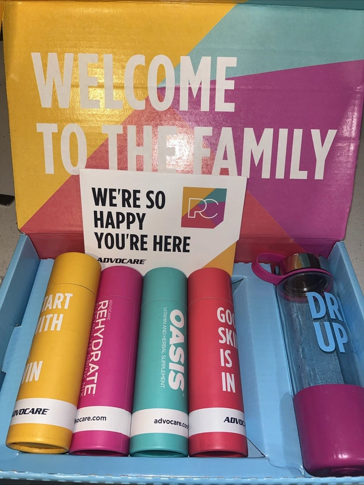 Advocare Paquete Caja Botella de Agua con Chispa Rehidratar Colágeno Exp 4/26 Foto 1 de 1