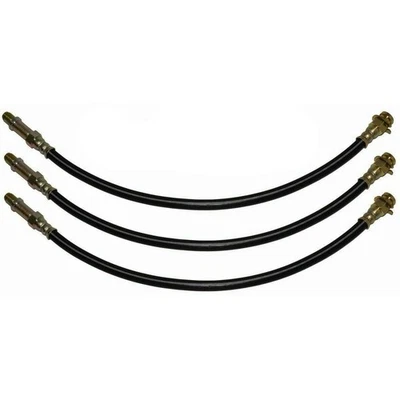 51-54 Chevrolet All Models Front  Rear Drum Brake Rubber Flex Hose Line Set 3 pc - Image 1 of 4