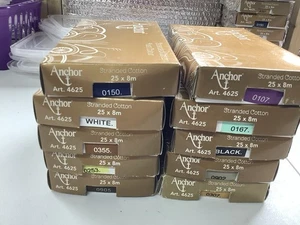 10 Boxes Anchor Stranded Cotton Thread Embroidery (2) - Picture 1 of 2