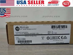 NEW AB 1762-OB8 PLC MicroLogix 8 Point Digital Output Module PLC US Free Tax - Picture 1 of 5