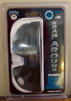 Vintage Strike King Sunglasses Polarized Optics Fish'n Sport w/ Lanyard NEW NOS - Image 1 of 4