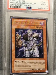 PSA 8 2005 YUGIOH EEN-EN021 BROWW, HUNTSMAN OF DARK WORLD ULTIMATE NM/MINT - Picture 1 of 8