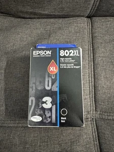 NIB Genuine Epson 802XL High-Capacity Black Ink Cartridge Expires 10/2024 - Picture 1 of 4