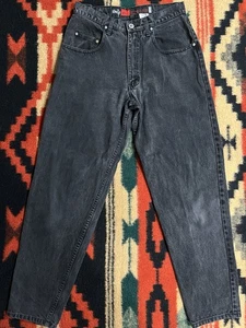 Vintage Levis SilverTab Jeans Mens 30x32 Loose Fit Baggy Skate Y2K Denim Black - Picture 1 of 15