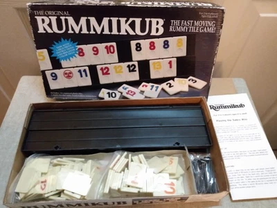 Vintage 1990 Pressman Original Rummikub Rummy Game - Complete 106 Tiles 4 Racks - Image 1 of 4