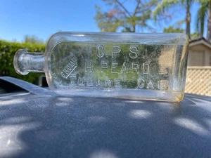 O.P.S. DE H. PEARD TULARE, CALIFORNIA LIMPIO VIEJO GRANDE RARO BOTELLA DE DROGA - Imagen 1 de 4