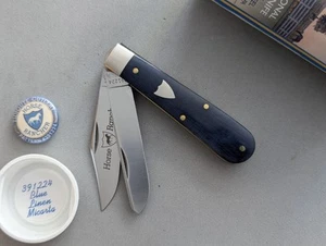 GEC Great Eastern Cutlery #39 Horse Rancher Tidioute 391224 - Blue Linen Micarta - Picture 1 of 13