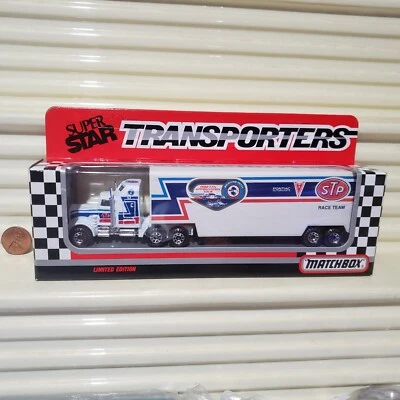Matchbox White Rose #43 RICHARD PETTY STP 1992 CY104 Super Star Transporter MIBx - Image 1 of 4