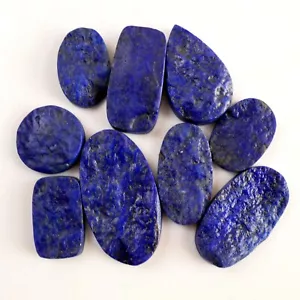 9pz 324Cts Lapislazzuli Blu Naturale Druzy Gemme Non Lucidate 40x20 12x12mm#13778 - Foto 1 di 8