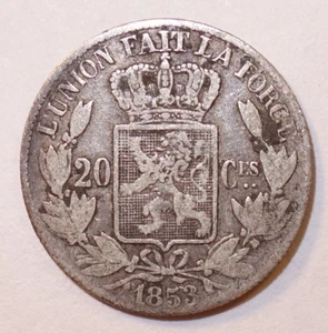 Belgique, 20 Centimes 1853 !! - Imagen 1 de 2