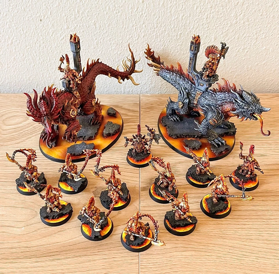 Warhammer Age Of Sigmar - Painted Fyreslayers Army - BoxedUp (322) - Image 1 of 1