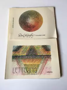 Lettrage un guide pour les enseignants John W Cataldo 1974 HC/DJ Calligraphie Design MCM - Photo 1/12