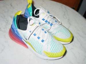 2022 Nike Air Max 270 White/Pink Spell/Hyper Royal FD1020-100 Shoes! Size 4Y - Picture 1 of 15