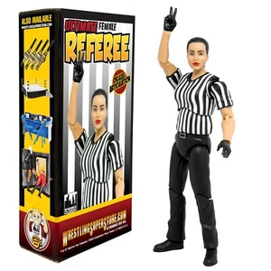 Árbitro femenino definitivo con articulación de lujo para figuras de lucha libre WWE y AEW - Imagen 1 de 4