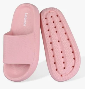 Leevar Cloud Slides for Women & Men Soft Comfy Relax Cloud  Slippers Thick 1223 - Picture 1 of 8