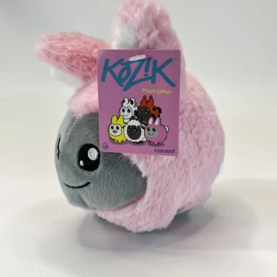 NEW Kidrobot x Kozik Litton 4.5" Small Pink Springtime Bunny Plush w/ Tag 2017 - Image 1 of 4