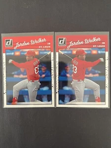 Jordan Walker 2023 Donruss #241 '90 variación de imagen inversa y cardenales base - Imagen 1 de 2