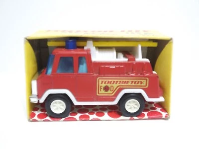 Camión de bomberos Tootsie Toy vintage 1978 modelo 3152 diecast metal escalera roja Foto 1 de 4