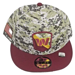 NFL Washington Commanders Multi-Color Flat Bill Adjustable Hat By New Era - Picture 1 of 5