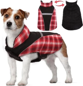 Dog Coat Warm, Cozy Dog Polar Fleece Vest Puppy Reversible Winter Jacket XL - Picture 1 of 6