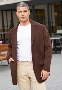 Zandello Sports Coat Jacket Blazer Men's XL 42 R Coffee Brown 4 Button Polyester - Picture 1 of 6