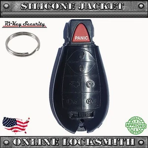 New Silicone Cover For Chrysler Jeep and Dodge Remote Fob Rubber Protective Case - Picture 1 of 5