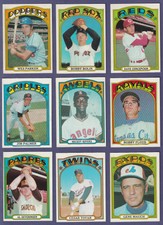1972 Topps Baseball (264-394) * You Pick * Conditions Listed