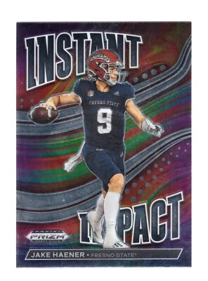 2023 Panini Prizm Draft Jake Haener Instant Impact #II-7 - Image 1 of 2