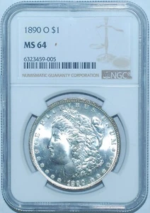 1890 O NGC MS64 VAM-10A Comet & Reverse O Die Gouge Hot-50 Morgan Silver Dollar - Picture 1 of 4