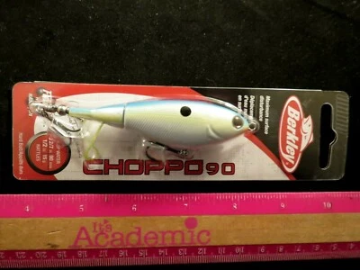 Señuelo de pesca Berkley Choppo 90 Topwater sexy espalda SXB NUEVO EN PAQUETE 1/2 oz sonajeros 3-2/7"  Foto 1 de 4