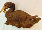 Bronze & Messing Skulptur große Vintage Kunst Statue Metall 13 Zoll detaillierter Vogel