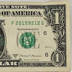 September 21, 2015 Birthday Note One Dollar Bill F20159212G Or Sept 2nd 2015 - Picture 1 of 8