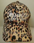 Women's Missouri State Fair Leopard Print Distressed HAT CAP Adjustable Strap