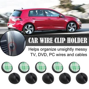10/20Pcs Wire Clip Black Car Tie Cable Holder Mounts 1K9B Q8H2 O8H7 - Picture 1 of 13