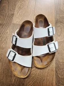 Birkenstock ARIZONA White 39 Regular Width - Picture 1 of 8