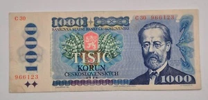 Czechoslovakia 1000 Korun 1985 BANKNOTE - Picture 1 of 2