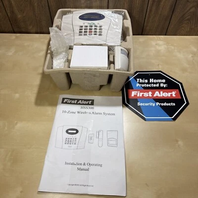 First Alert 10 Zone Wireless Alarm System Set Model HSS300 - Image 1 of 4