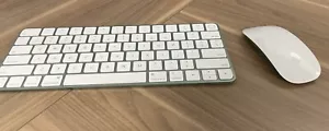 Apple Magic Keyboard with Touch ID & Magic Mouse 2 Wireless COMBO - Green A2449 - Picture 1 of 12