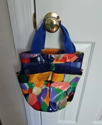 Vera Bradley поп-арт цвет яркий душ Caddy сетки прачечная колледжа общежития б/у в отличном состоянии - Изображение 1 из 4