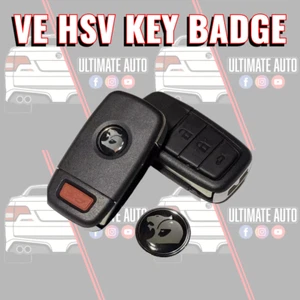 VE HSV Black Flip Key Fob Badge Clubsport GTS Maloo 15mm G8 GT Pontiac - Picture 1 of 3