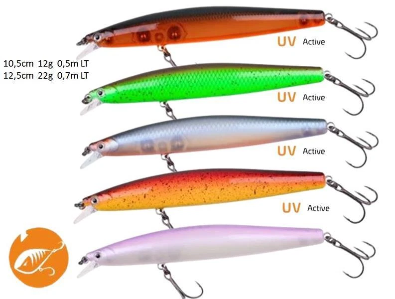 ZECK ZANDER Läufer Wobbler floating silent 10,5cm 12,5cm Hecht Raubfisch NEU2025 - Bild 1 von 1