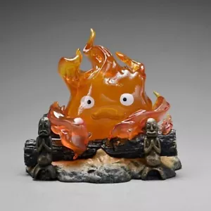 Howl's Moving Castle Calcifer Anime Figura Estatua Mesa Adorno Lámpara LED Brillo - Imagen 1 de 5